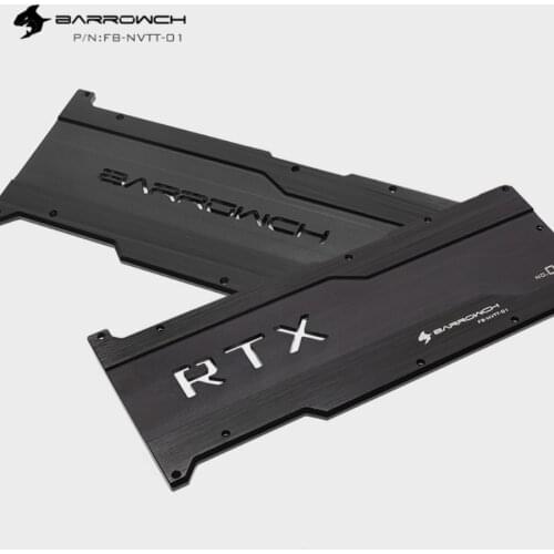 Barrowch GPU Aluminum Alloy Back Plate, Dedicated For Founder Edition/Reference Series RTX2080Ti Graphics Card