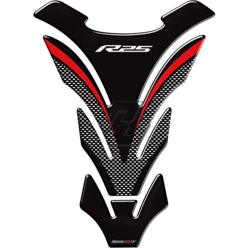 3D Motorcycle Tank Pad Protector Decal Stickers Case for Yamaha R25 YZF-R25 Tankpad