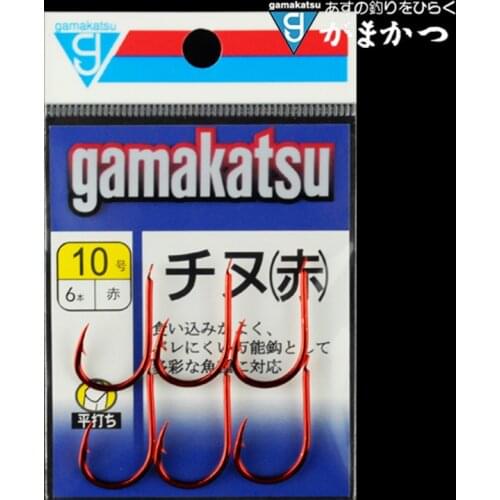 1PCs/package High Strength Gamakatsu Red Barbed Fishing Hooks Boat Raft Fishhook Lure Worm Fishing Tackle Sharp Raft Barbed Hook