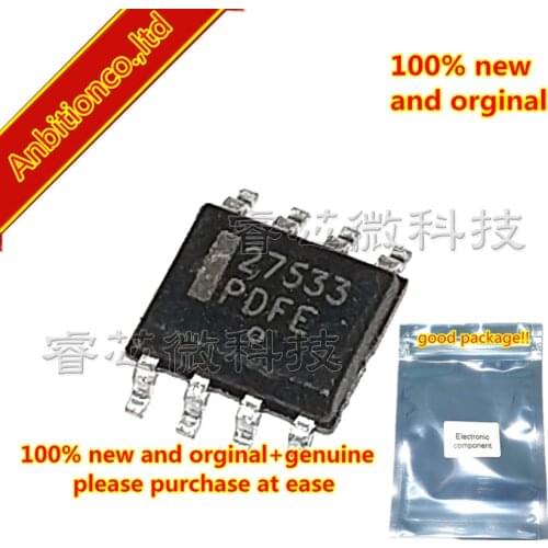 10pcs 100% new original MC33275D-3.3R2G SOP8 MC33275D-3.3R silk-screen 27533 300 mA, Low Dropout Voltage Regulator in stock