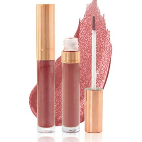 10 Pieces 2020 Wholesale Vegan Customized Matte Liquid Lipstick Multi-Color Long Lasting Glitter Lip Gloss Private Label