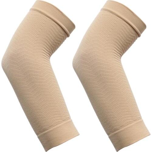 2 Pairs Arm Sleeves Slimming Protective Acrilic Scar Covering Calf Band Wrap Shaper For Women