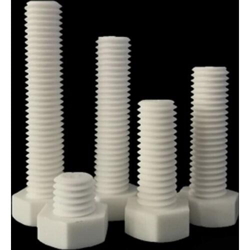 2PCS External Hex Screw Insulation PP Screws Preservative Plastic Bolts 55-150mm Length M14