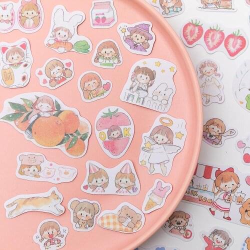 330pcs/lot Kawaii Stationery Stickers Cartoon Girls Diary Planner Decorative Mobile Sticker Scrapbooking DIY Craft Sticker