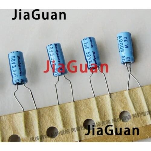 50PCS Rubycon TWSS (CEW) 3.3uF/50V 5X11MM electrolytic capacitor 50V3.3UF old sky blue 3.3UF 50V hot sale