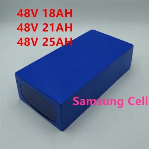 48V 25ah 21ah E scooter Battery 48V 18Ah Electric Bike Battery for samsung cells for 48v 750W 1000W motor +3A Fast Charger
