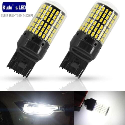 2x Led Car Lights Signal Lamp 1156 P21W BA15S BAU15S Canbus Bay15D LED T20 7440 7443 W21W W21/5W Bulbs 144SMD Turn Backup Lights