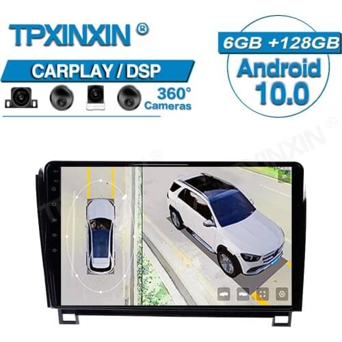 6+128G ROM For Toyota Tundra 2008+ Android 360 HD Auto Surround View Camera Car Multimedia Player Stereo Radio GPS Navigtion DSP