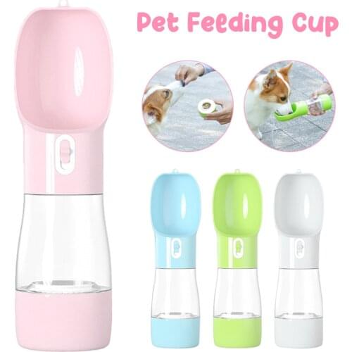 Pet Dog Water Bottle Feeder Bowl For Small Large Dogs Travel Puppy Cat Drinking Bowl Bulldog Water Dispenser Feeder Dropship