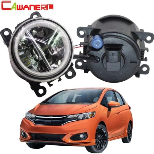 Cawanerl 2 X Car Styling LED Bulb Fog Light + Angel Eye DRL Daytime Running Light 12V For Honda Insight 2010 2011 2012 2013 2014
