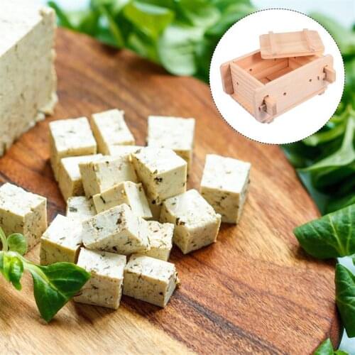 Home Wooden Tofu Press Mould Homemade Tofu Stamper Mold Soybean Curd Maker Mold Making Accessories Cooking Mold Tool Soybean