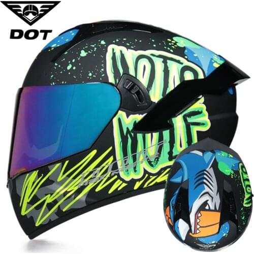 DOT Motorcycle Helmets Full Face Helmets Winter Racing Riding Headgear Motorbike Casco MTB ATV Head Guard Motocross Helmet
