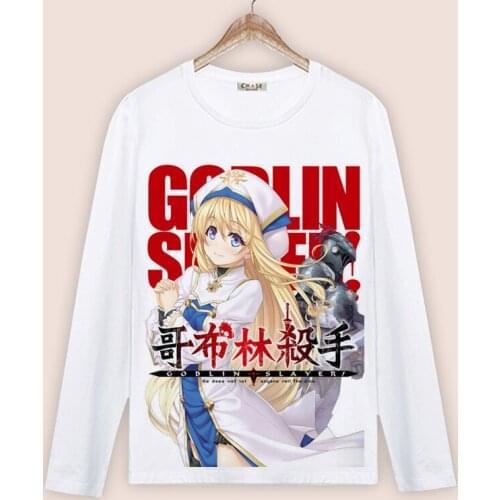 Goblin Slayer Onna Shinkan Cosplay Costume T shirt Unisex Women Men Long Sleeve t shirt Cartoon Tops Tees