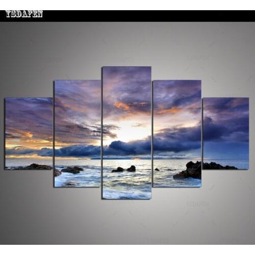 HD print olieverf Film modulaire foto Scenery poster kind room decor woondecoratie 5 stks canvas art z385
