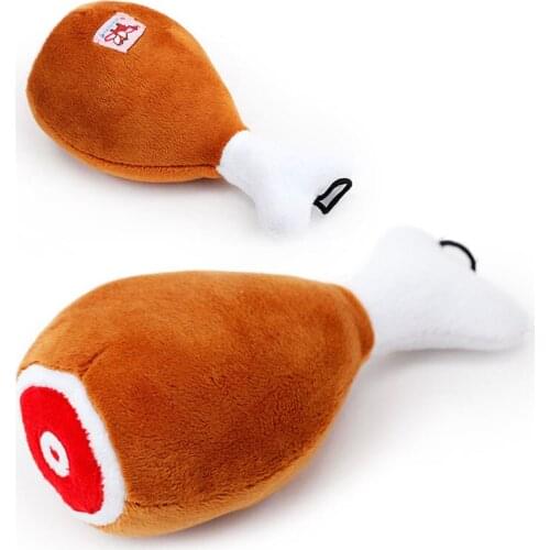 Pet Dog Toys Chicken Leg Plush Dog Squeak Toy Pet Training Supplies for Dog Puppy Cat Toys Chew Toy