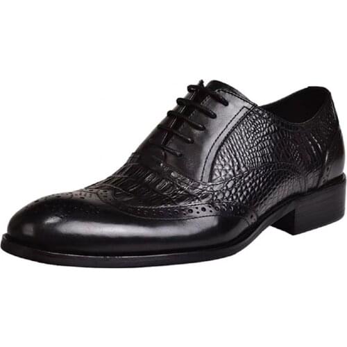 Classical Style Top Handmade PU Leather Shoes for Men Vintage Style Luxery Gift for Father Boyfriend d88