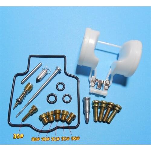 Motrocycle carburetor repair kit Configure float and With 110-112-115-118-120 jet For Kawasaki 01~06 year ZZR400