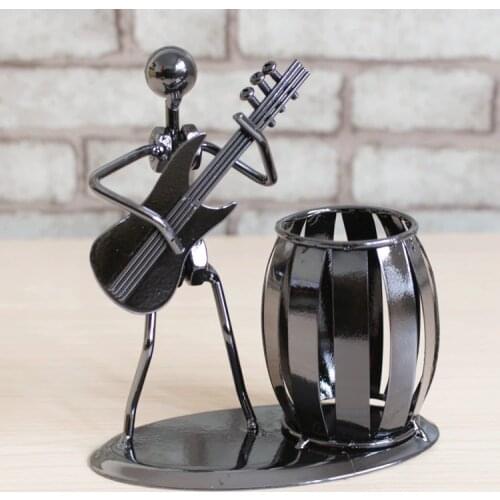 Popular Creative Metal Pen Holder Vase Pencil Pot Stationery Desk Tidy Container Office Stationery Supplier Cusiness Craft Gift