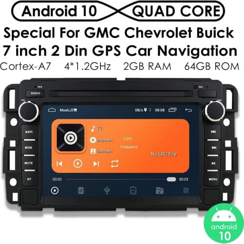 64G ROM 7" 2 Din Android 10 Car Radio GPS for GMC Yukon 3 Denali Acadia Chevrolet Silverado Tahoe Monte Multimedia Player WiFi