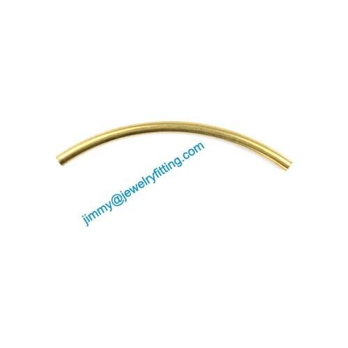 2013 New Jewelry findings Brass Bent Tubing tube spacer tube beads spacer bar for bracelet 2*38mm