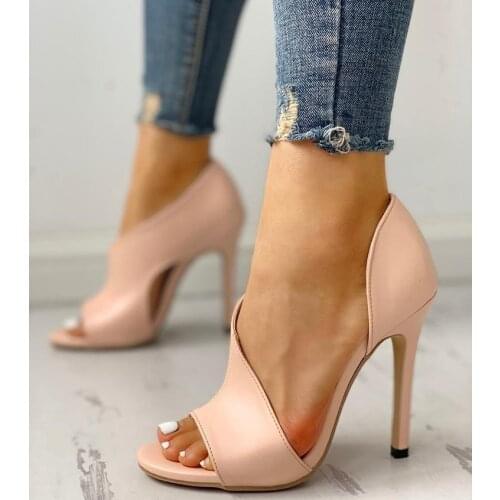 New Women Pumps shoes woman Fashion Sexy Pumps High Heels Summer Ladies Increased Stiletto Peep Toe Sandals Wedding Party Shoes