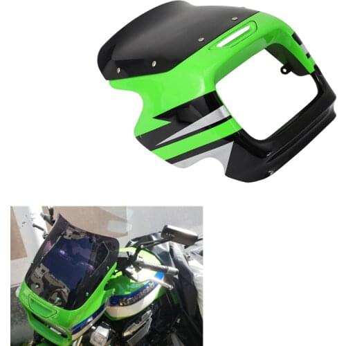 Motorcycle Front Upper Nose Headlight Fairing Cover Windshield WindScreen Deflector For Kawasaki ZRX1100 ZRX1200 ZRX 1100 1200
