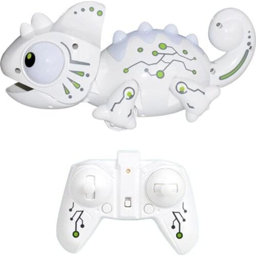 Attractive Electronic Remote Control Toy Childrens Puzzle Field Robot Changing Colors Interesting Lizard Toy Present R7RB