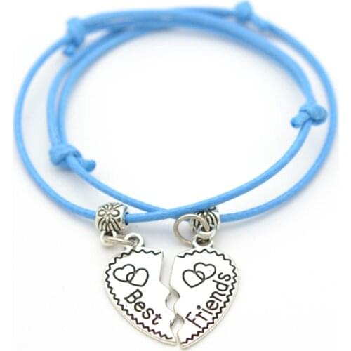 Adjustable New Style Jewelry Rope Silver Best Friends Couple Pusheen Lovers Diy Bracelets