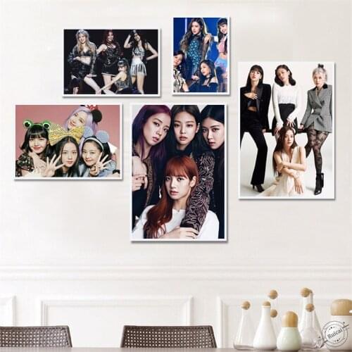 Self-adhesive Pink Poster Art Prints Painting Wall Picture For Living Room Bedroom Home Decoration for Living Room Decoration