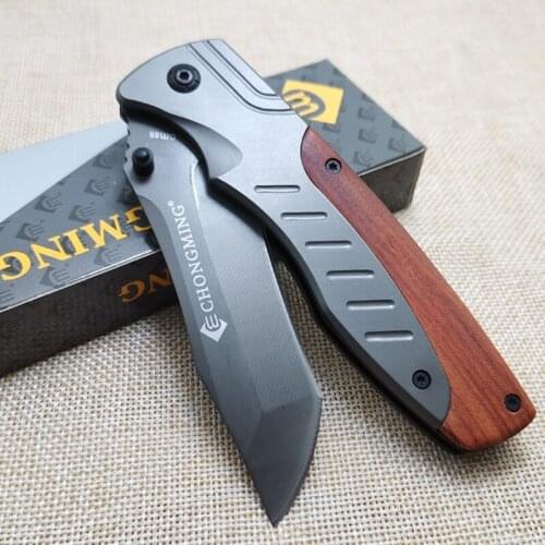 High Quality Damascus steel folding pocket knife survival + clip Outdoor knife camping hunting fishing hiking knives edc tools