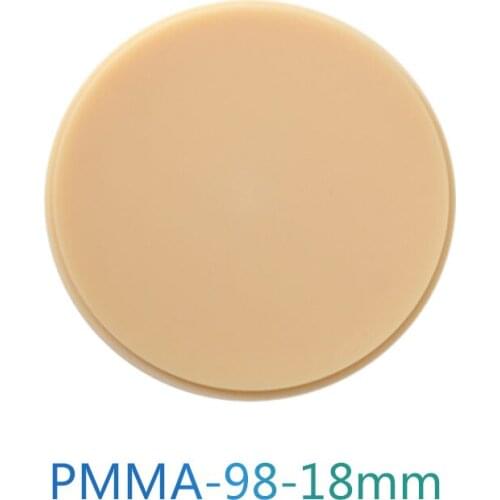PMMA 98x18mm Dental Acrylic PMMA C1/C2/C3/C4/D2/D3/D4/Clear CAD CAM Blocks/PMMA Disc Dental Lab Material PMMA
