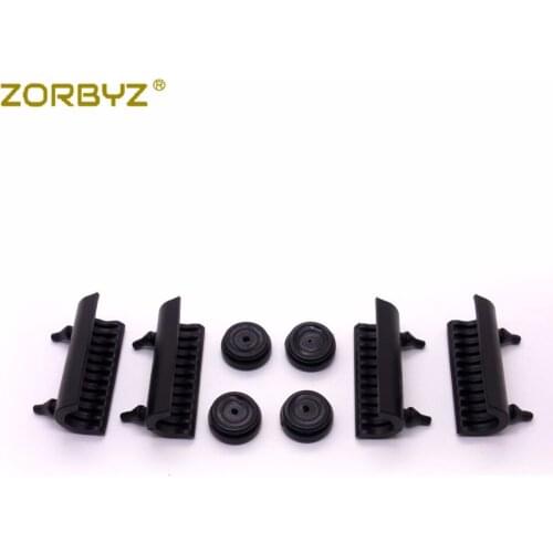 ZORBYZ Black Rubber Grommets Support Cushion Hard Saddlebag For Harley Electra Glide Touring FLH FLT CVO 2014-up