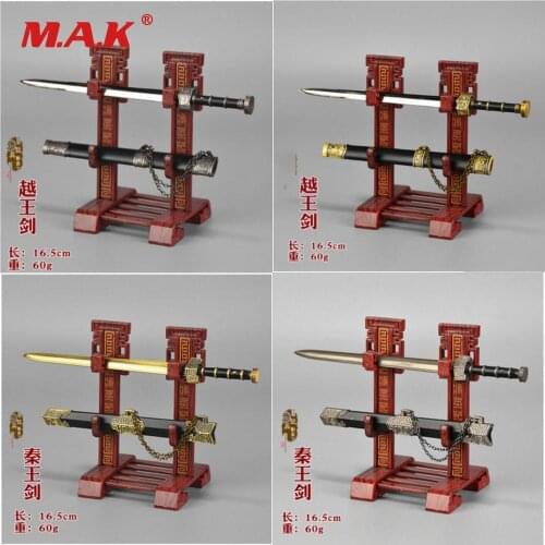 1:6 Scale Sword Scabbard Toy The Kings of Yue/Qin Sabre Sword Weapon Model Toy With Stand For 12'' Action Figure Doll