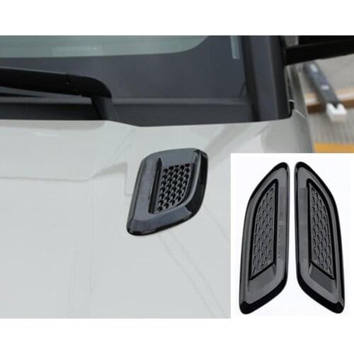 Car Accessory For Land Rover Discovery Sport LR4 For Range Rover Evoque Vogue Hood Air Vent Outlet Wing Trim Stickers 2pcs