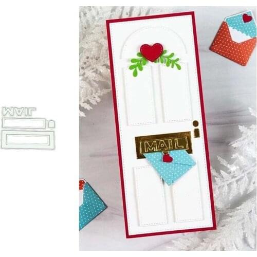 2021 New Design Mailbox Window Shape Metal Cutting Dies Stencil for Scrapbooking Craft Die Cut Make Mould Decor Template Model