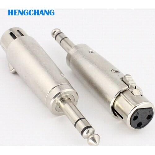 6.35mm to XLR 6.5mm Stereo plug to XLR conversion plug 1pcs