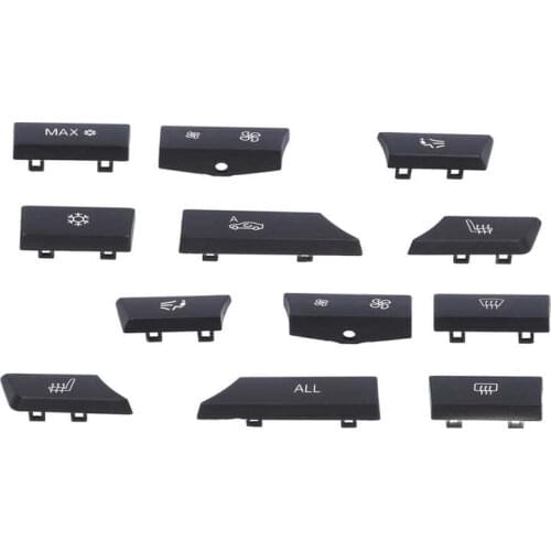 61319313923 A/C Heater Button Key Cap Switch Cover Repair Kit 61319313923 Replacement for 5/6Series Car Interior Switch