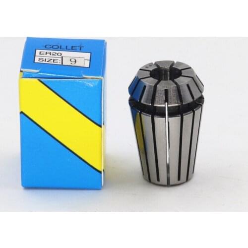 Collet, CNC chucks, tool chuck, milling chuck. Accuracy: 0.015mm. ER20-9