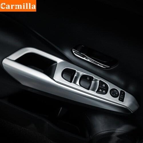 Carmilla Car-styling Interior Accessory for Nissan Kicks 2017 2018 2019 2020 2021 Door Window Switch Lift Button Cover Trim