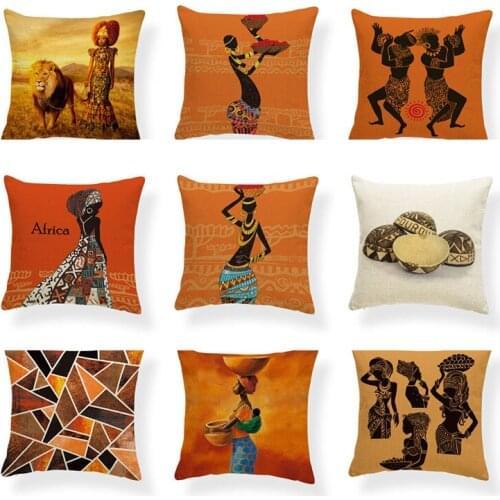 Bohemian style dusk animal geometric graphic printing pillowcase office sofa home decoration cushion cover