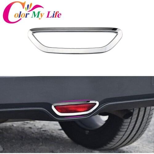 Color My Life Car Chrome Rear Brake Stop Lights Lamp Cover Trim Bottom Stoplight Hood Stickers for Toyota C-HR CHR 2016 - 2018