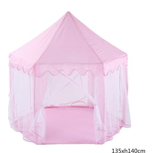 Kids Game Tent Princess Castle Tent Baby Ocean Ball Play House Collapsible Portable Folding Baby Birthday Gifts Photo Props