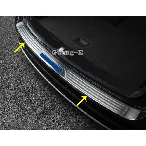 For VW Volkswagen Teramont Atlas 2017 2018 2019 2020 Stainless Steel Back Pedal Door Scuff Plate Frame Outside Threshold Trunk