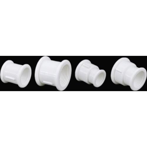 F/F 1/2" 3/4" 1" BSP Female Thread water Plastic Pipe Fittings Rounding Nut Rod Connector Coupling PPR