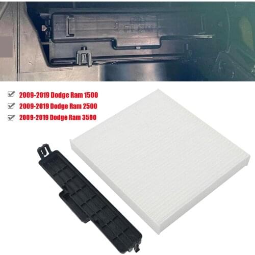 For DODGE RAM 1500 2500 3500 Cabin Air Filter Kit Cabin Air Filter & Filter Access Door 68052292AA 68318365AA Jeep Chrysler