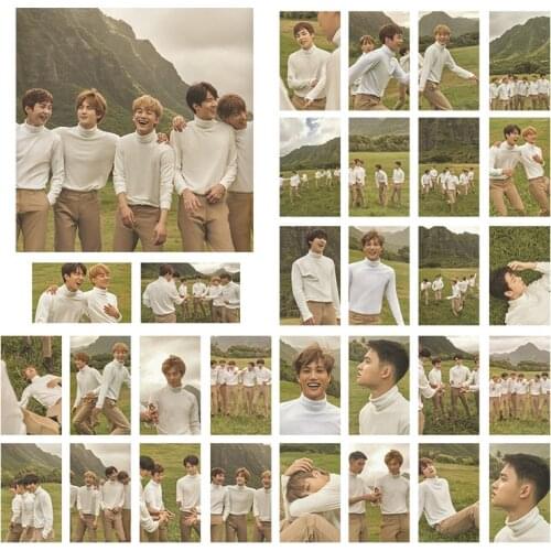 Kpop EXO 30PCS/SET Hawaii Photo LOMO Cards Postcards XIUMIN SUHO LAY Baekhyun CHEN CHANYEOL Fans Collection k143