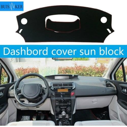 Car Dashboard Cover Dash Mat For Citroen C4 C-Quatre 2004 2005 2006 2007 2008 2009 2010 Sun Shade DashMat Pad Dashboard Cover