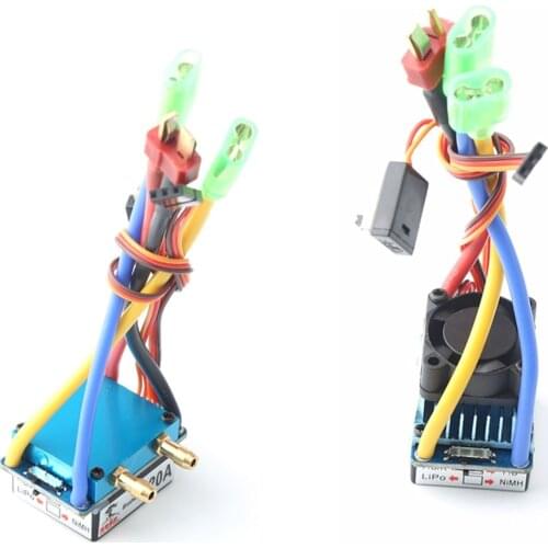 Brushed ESC 160A 320A 480A Dual-way Bidirectional Water/Air-cooled Waterproof Speed Controller for 1/10 RC Car/Boat