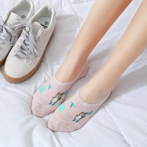 Summer New Short Socks for Women 1 Pair Ankle Socks Cartoon Animal Kawaii Socks Cotton Socks for Girls China Socks Factory Sale