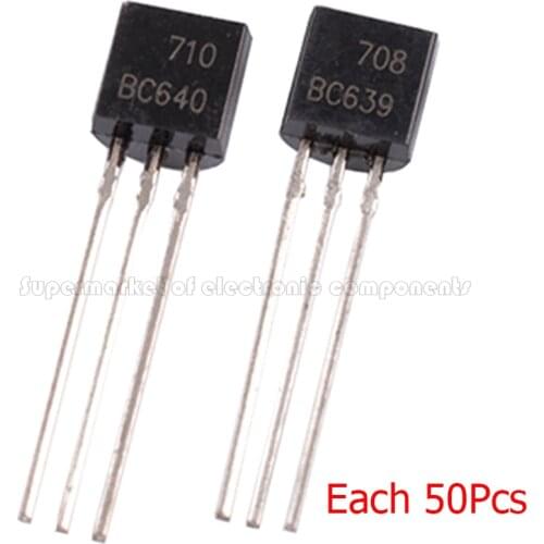 100PCS BC640 BC639 (BC640+BC639) TO92 each 50pcs New Original